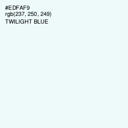 #EDFAF9 - Twilight Blue Color Image